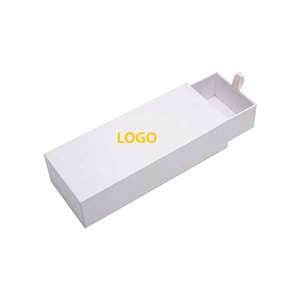 Boîtes d'emballage blanches personnalisées pour lunettes <span class=keywords><strong>de</strong></span> <span class=keywords><strong>soleil</strong></span> avec logo, étuis rigides à tiroir pour lunettes, vente en gros, bon marché - Product Image 4