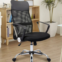 Chaise de bureau ergonomique moderne EaseNeat à dossier haut avec accoudoirs pour le bureau à domicile