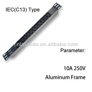 PDU de 19 Pulgadas con 8 Tomas IEC C13 y Interruptor, Aleación de Aluminio, 220V 10A, Equipo de Distribución de Energía para Armarios de Red - Product Image 6