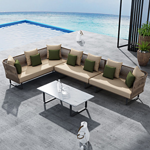 Outdoor <b>Sofa</b> Sunscreen Waterproof Patio Terrace Balcony Casual Rattan Chair <b>Sofa</b> Double Deck Rattan <b>Sofa</b> Furniture - Product Image 3