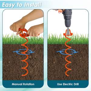 Grondankers Zware Spiraalschroef In Trampoline Staken Voor Luifels Schommel Sets - Product Image 4