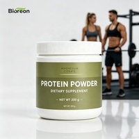 Poudre Protéinée Saveur Fraise, Formulations Nutritives Infusées, Complément Alimentaire Quotidien Oral pour Adultes, Orienté Doublement vers la Peau et la Condition Physique