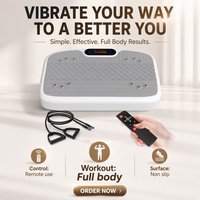 Plateforme vibrante multifonctionnelle automatique en ABS pour équipement de fitness, moteur 200W, écologique