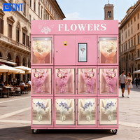 Máquina Expendedora de Flores Inteligente OEM/ODM con 10 Compartimentos Grandes, Refrigeración por Compresor, Pantalla Táctil de 15.6 Pulgadas, SDK, Autoservicio 24 Horas