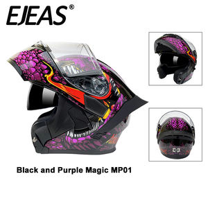 <span class=keywords><strong>Casque</strong></span> de <span class=keywords><strong>moto</strong></span> de course rabattable OEM, état neuf, double visière, ABS, doublure amovible et lavable - Product Image 2