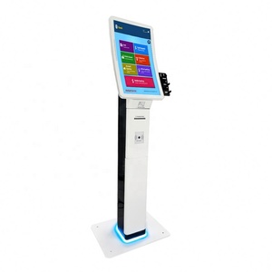 ขายตรงจากโรงงาน จอโค้ง 23.6/32 นิ้ว R1500 ตู้คีออสก์บริการตนเองพร้อมที่วาง POS เครื่องอ่านบัตร NFC ระบบเรียกคิวและเรียกหมายเลข - Product Image 2