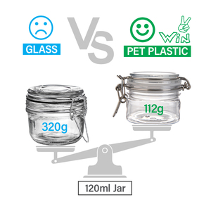 Pot en plastique à large ouverture de 120 ml (4 oz) étanche, bidon en PET étanche avec couvercles à charnière pour le stockage hermétique du café, du thé et des épices - Product Image 2