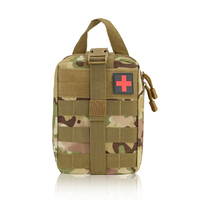 Camping Randonnée Chasse IFAK Trousse de premiers soins en plein air EDC Pochette Molle Kit médical tactique d'urgence de survie Sac de ceinture