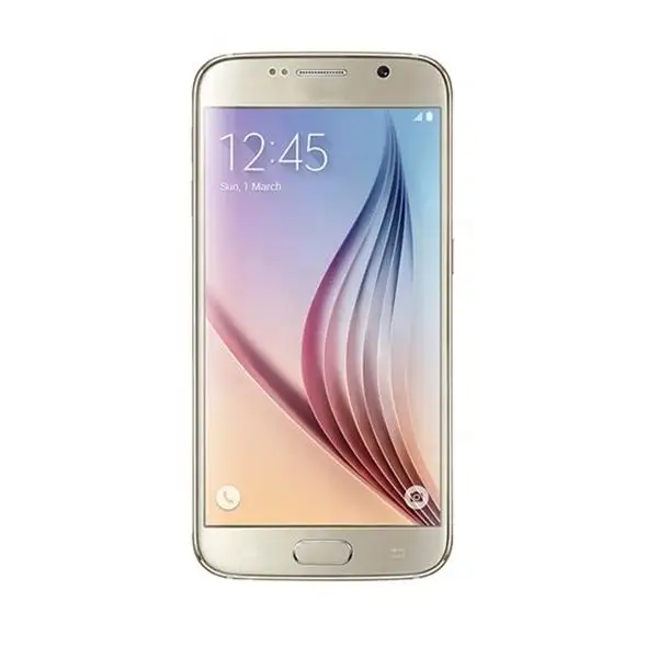 Encuadernación perfecta original al por mayor precio de teléfono móvil sin arañazos para teléfono móvil Samsung S6 con doble SIM