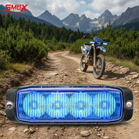 Feu de signalisation d'urgence à 4 LED, certifié ECE R65 R10, IP67, 19 modes avec mémoire pour camion-benne et grue