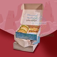 Vente en gros Emballage personnalisé à emporter Sandwich Croustilles de pommes de terre Tacos Emballage de fast-food Boîtes à hamburger