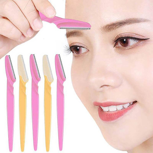 Cuchillas <span class=keywords><strong>de</strong></span> un solo filo <span class=keywords><strong>de</strong></span> acero inoxidable para mujer, removedor <span class=keywords><strong>de</strong></span> vello Facial, maquinilla <span class=keywords><strong>de</strong></span> afeitar coreana para <span class=keywords><strong>cejas</strong></span> - Product Image 6