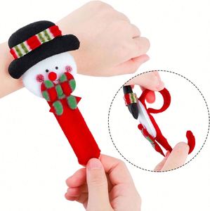 <b>Slap</b> <b>Bands</b> Toys for Holiday Party Favors Stuffed Animal Snap Bracelets Kids Christmas Stocking Stuffers - Product Image 2