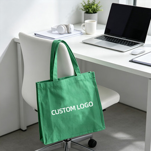 Sac fourre-tout en coton personnalisé avec logo et motif, écologique, réutilisable, promotionnel, pour le marché et l'extérieur - Product Image 4