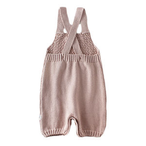 Combinaison en tricot pour bébé nouveau-né, mignonne, printemps-été, fabriquée par l'usine OEM, adaptée aux bébés - Product Image 1
