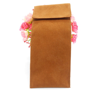 Pochette cadeau en daim microfibre de luxe en vrac avec texture logo imprimé personnalisé pour l'affichage de bijoux