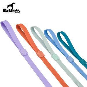 Collier en polyester pour laisse de marche pour chien avec rubans à rayures classiques imperméables personnalisés à dégagement rapide - Product Image 3