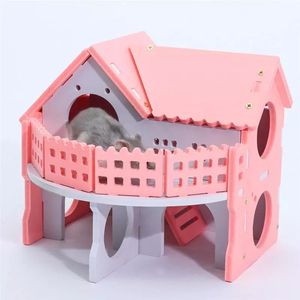 Милый маленький домашний мини-хомяк, домик, гнездо, белка из морской свиньи, клетка для домашнего питомца, маленькие животные, товары для дома для сна - Product Image 5