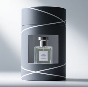 Boîte d'emballage de parfum haut de gamme simple et moderne avec fenêtre logo personnalisé Tube en papier personnalisé OEM prix d'usine - Product Image 1