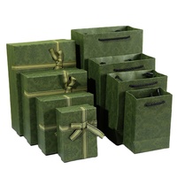 Vente en gros de boîte d'emballage en carton de nouveau design de marque avec logo personnalisé coffrets cadeaux cosmétiques de bijoux verts