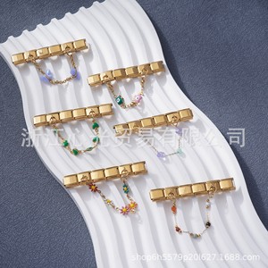 จี้ห้อยคอแบบโมดูลาร์สไตล์อิตาลี ลายเรขาคณิต วัสดุโลหะผสมสังกะสี สำหรับทุกเพศ เหมาะสำหรับงาน DIY เครื่องประดับ - Product Image 5