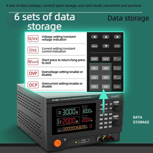 Alimentation électrique régulée CC industrielle eTOMMENS, réglable, avec affichage numérique programmable pour placage, test d'âge, équipement <span class=keywords><strong>de</strong></span> laboratoire - Product Image 3