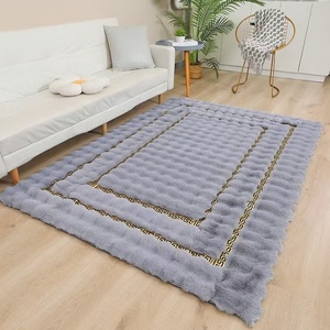 Thảm lông cừu giả cao cấp, mềm mại như lông thỏ, dùng trang trí phòng khách - Product Image 5