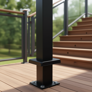 Poste de Acero Inoxidable SUS304 para Barandilla de Cable, 36 x 2 x 2 Pulgadas, Pasamanos para Escaleras, Barandilla para Terraza, Diseño Moderno, Construcción Duradera - Product Image 2