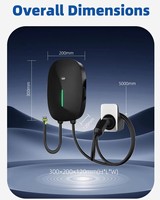 Estación de Carga para Vehículos Eléctricos de 7kW, Wallbox Inteligente Tipo 2 con Control por Aplicación RFID, para Hogar, Garaje, Público, Mayorista, Fabricante, Proveedor