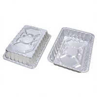 Grande plaque de cuisson rectangulaire en aluminium, pleine profondeur, résistante au four, jetable, écologique, de qualité alimentaire, pour rôtir un poulet entier ou faire du barbecue