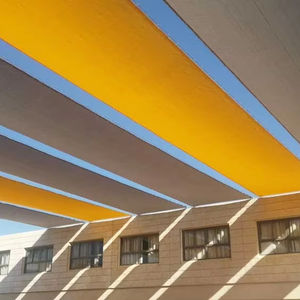 Tissu de voile pare-soleil beige 320 GSM en HDPE 100 % pour usine - Product Image 1