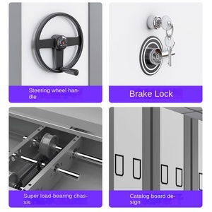 Mobile Shelving Metal <strong>Filing</strong> Movable Compact Steel Archives Mobile Shelving <strong>System</strong> - Product Image 3