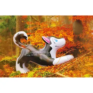 Quảng Cáo Dễ Thương Inflatable Husky Inflatable PVC Husky Để Sử Dụng Nhà