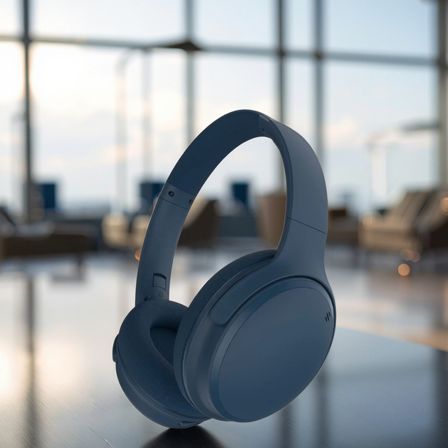 DOQAU Black Hybrid 1 Headphone Active Noise Cancellation for 6.0 Portable Wireless Headphones for Audiophile Commute