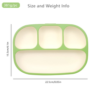 Assiette repas bébé personnalisable en silicone, matériau souple, bol antidérapant à ventouse, plateau alimentaire pour nouveau-né