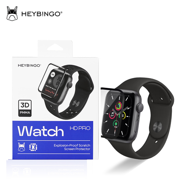 Premium 3D PMMA Soft Ultra Clear Tempered Shockproof Anti-Scratch Screen Protector for Apple Watch Smart Watch Accessory