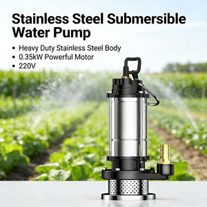 Bomba de Agua Sumergible para Riego Agrícola, Pozos Profundos, Alta Eficiencia, Acero Inoxidable, 4 Pulgadas, 220V, Eléctrica - Product Image 4