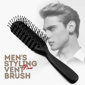 <span class=keywords><strong>Cepillo</strong></span> profesional de 9 filas con cerdas punteadas y ventilación, resistente al calor, de ABS, para peinar el cabello de hombre, al por mayor - Product Image 3