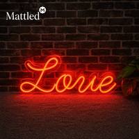 Letrero de Neón LED con Forma de Corazón, Luz Personalizada |   Lámpara Decorativa Romántica para Pared de Dormitorio |   Regalo de San Valentín para Ella |   Fábrica Mayorista