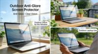 Protection d'écran pour ordinateur portable anti-lumière bleue en PET, couverture complète, protection des yeux, filtre, 99% de transparence, anti-rayures, qualité AAA