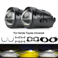 Phares antibrouillard LED tricolores haute puissance en gros, faisceau spot, projecteur de 2 pouces pour voitures Honda