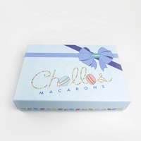 Boîtes cadeaux rigides en carton pour macarons, biscuits, chocolats, gâteaux, emballages en papier pour desserts, luxe élégant personnalisé, 20 paquets