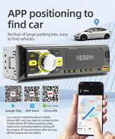 Autoradio universel BQCC 1DIN avec assistant vocal, radio FM, stéréo USB AUX, Bluetooth intelligent, fonction de localisation de voiture, protection contre les câblages inadaptés, lecteur MP3, autoradio Android
