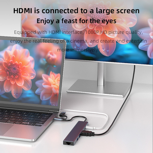 Phổ biến nhất 7 trong 2 10Gbps 3.2 USB C đa dock hỗ trợ chia sẻ của cũ và mới máy tính USB HUB Loại 3.2 cổng kép Hub Splitter - Product Image 5