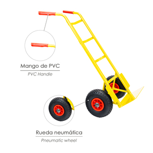 Carrello da Magazzino con Ruote Pneumatiche e Cerchi in Plastica di Facile Utilizzo - Product Image 3