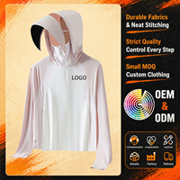 Veste courte à capuche avec visière amovible pour femme, en matériau de qualité supérieure, légère et confortable, protection solaire UPF