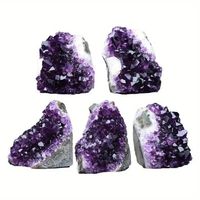 Vente en gros de géodes d'améthyste naturelle violet foncé, grappe de cristaux, géode d'améthyste brillante, produit premium