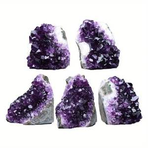 Vente en gros de géodes d'améthyste naturelle violet foncé, grappe de cristaux, géode d'améthyste brillante, produit premium - Product Image 4