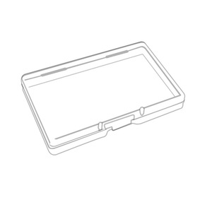 Transparent PP Plastic Storage Box With Lid Rectangle Candy Packaging And Storage Container For Powder Puffs Erasers Accessories - Product Image 5