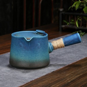 Service à thé Kung Fu en céramique <span class=keywords><strong>vintage</strong></span> fait main MSH pour salon de thé, théière en céramique de style rétro - Product Image 3